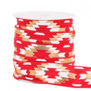 Elastisches Band 15mm aztec Red